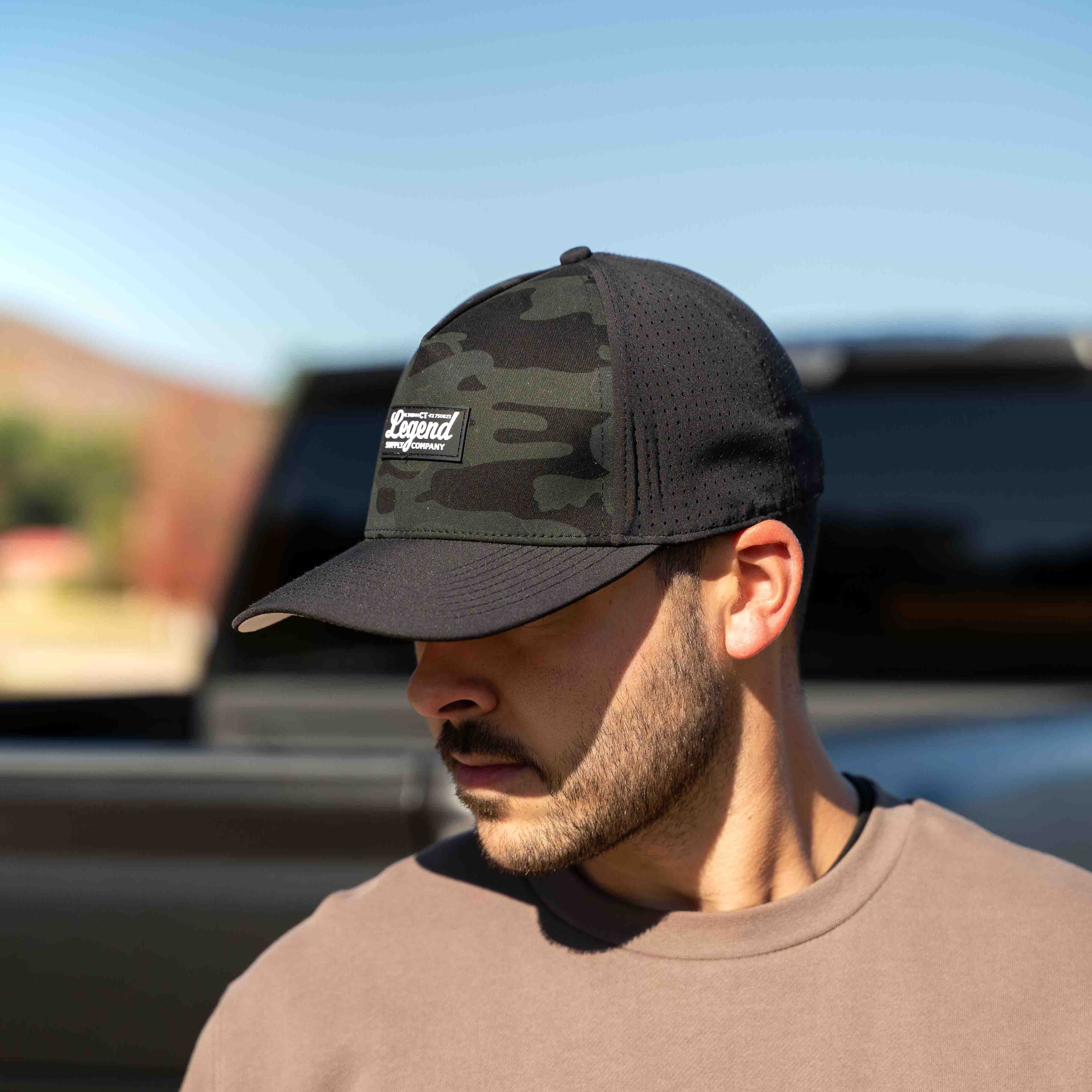 Limited Black Camo Hydro-Snapback Hat - Image 3